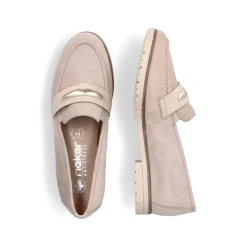 Rieker Damen Loafer hellbeige