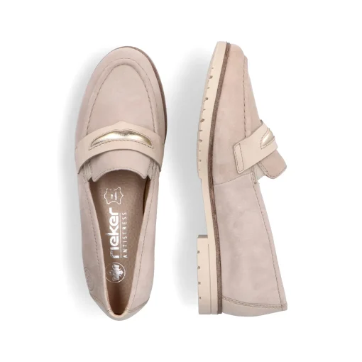 Rieker Damen Loafer hellbeige