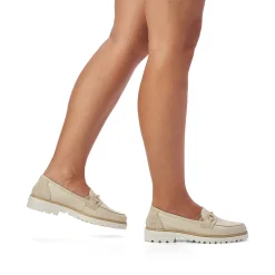 Rieker Damen Loafer hellbeige