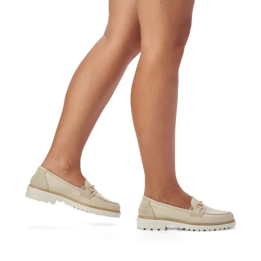 Rieker Damen Loafer hellbeige