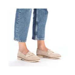 Rieker Damen Loafer hellbeige