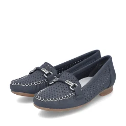 Rieker Damen Loafer marineblau
