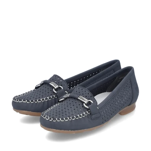 Rieker Damen Loafer marineblau