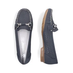 Rieker Damen Loafer marineblau