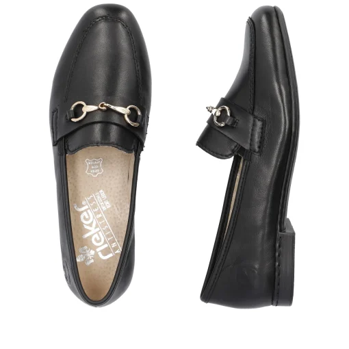Rieker Damen Loafer mitternachtsschwarz