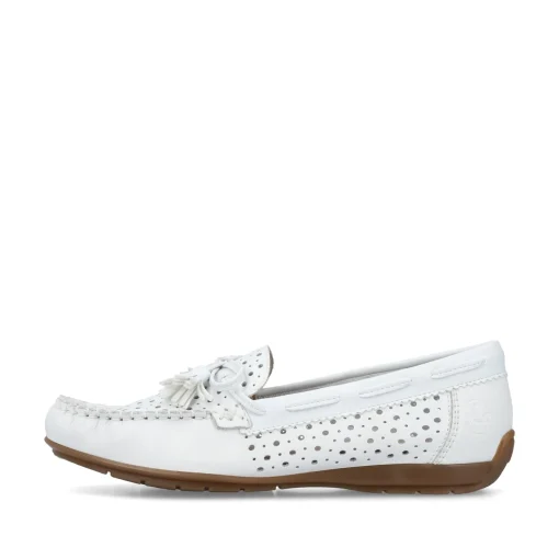 Rieker Damen Loafer reinweiss