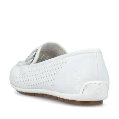 Rieker Damen Loafer reinweiss