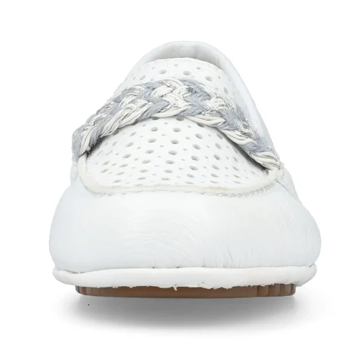 Rieker Damen Loafer reinweiss