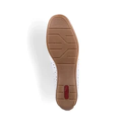 Rieker Damen Loafer reinweiss