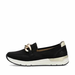 Rieker Damen Loafer tiefschwarz