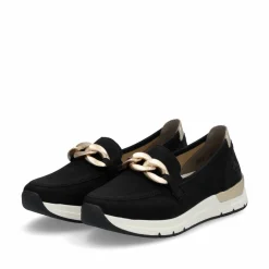 Rieker Damen Loafer tiefschwarz