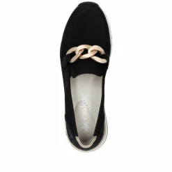 Rieker Damen Loafer tiefschwarz