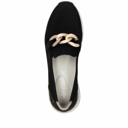 Rieker Damen Loafer tiefschwarz
