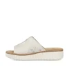 Rieker Damen Pantoletten silber-platin-metallic