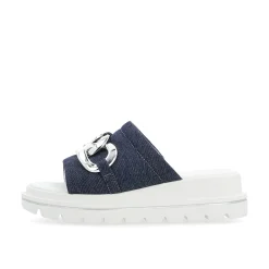 Rieker Damen Pantoletten denim