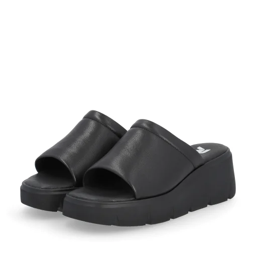 Rieker Damen Pantoletten deep black