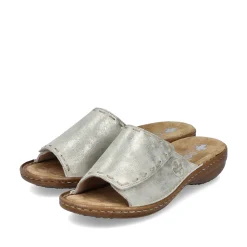Rieker Damen Pantoletten hellbeige