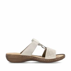Rieker Damen Pantoletten lehmbeige