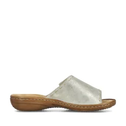 Rieker Damen Pantoletten hellbeige