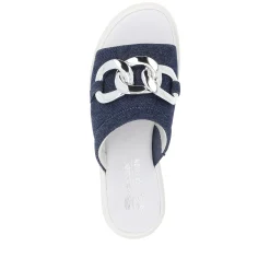 Rieker Damen Pantoletten denim