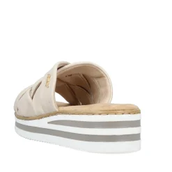 Rieker Damen Pantoletten hellbeige