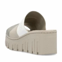Rieker Damen Pantoletten hellbeige
