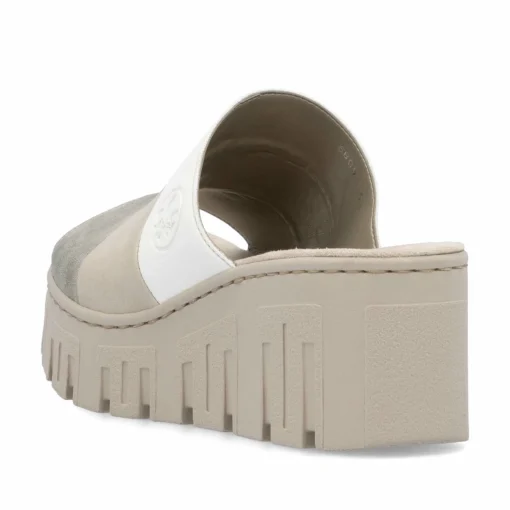 Rieker Damen Pantoletten hellbeige