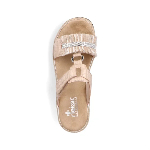 Rieker Damen Pantoletten cremebeige