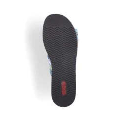 Rieker Damen Pantoletten multi-himmelblau