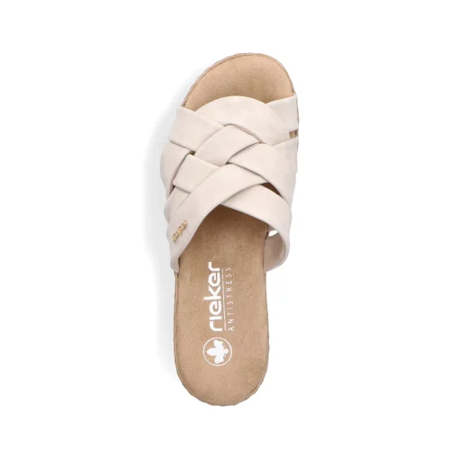 Rieker Damen Pantoletten hellbeige