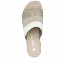Rieker Damen Pantoletten hellbeige