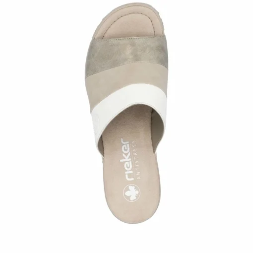 Rieker Damen Pantoletten hellbeige