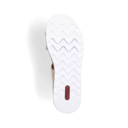Rieker Damen Pantoletten cremebeige