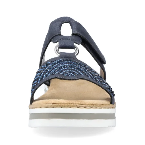 Rieker Damen Pantoletten marineblau