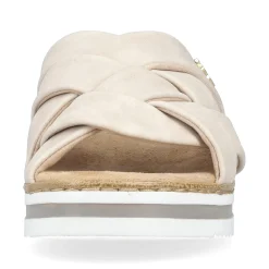 Rieker Damen Pantoletten hellbeige