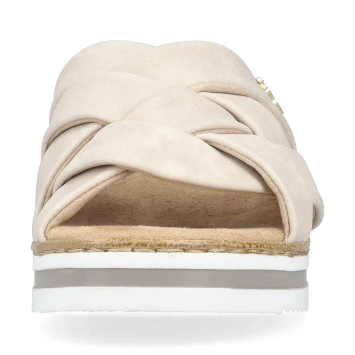 Rieker Damen Pantoletten hellbeige