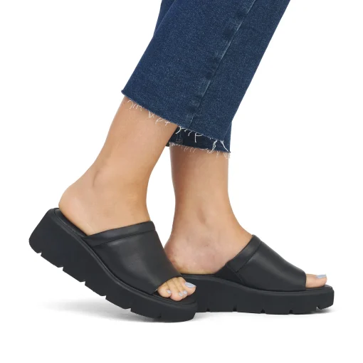Rieker Damen Pantoletten deep black
