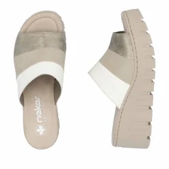 Rieker Damen Pantoletten hellbeige