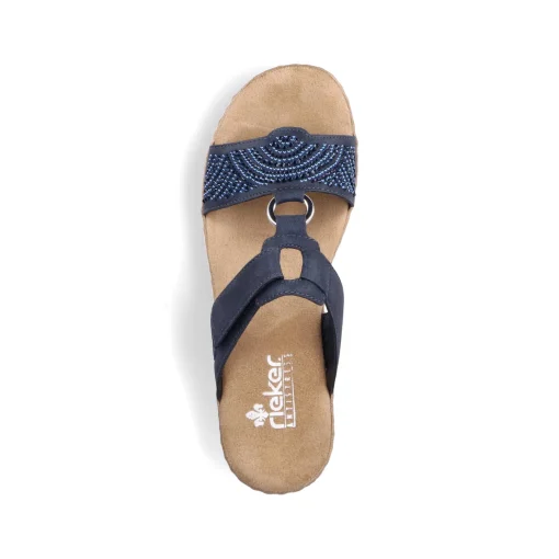 Rieker Damen Pantoletten marineblau