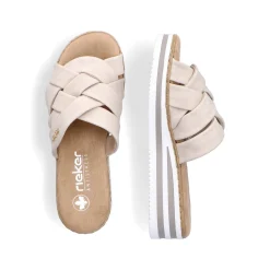 Rieker Damen Pantoletten hellbeige