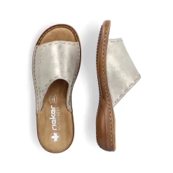 Rieker Damen Pantoletten hellbeige