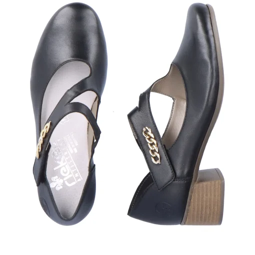 Rieker Damen Pumps asphaltschwarz