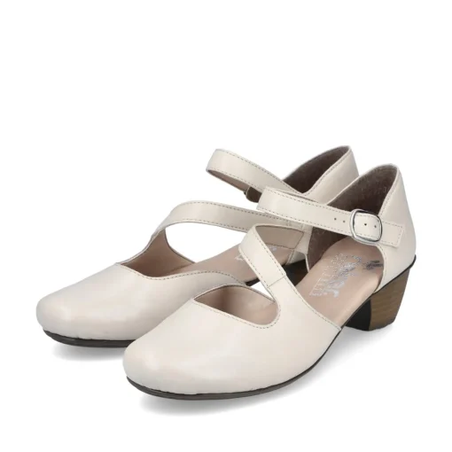Rieker Damen Pumps cremeweiß