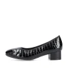 Rieker Damen Pumps glanzschwarz