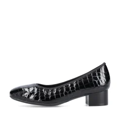 Rieker Damen Pumps glanzschwarz