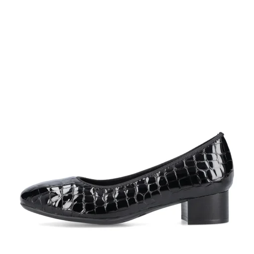 Rieker Damen Pumps glanzschwarz