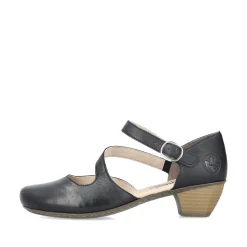 Rieker Damen Pumps glanzschwarz