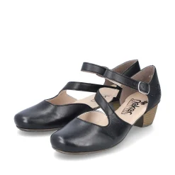 Rieker Damen Pumps glanzschwarz