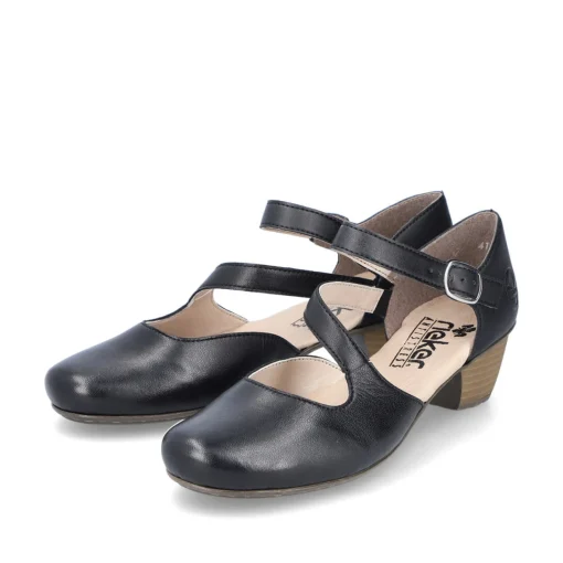 Rieker Damen Pumps glanzschwarz