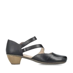 Rieker Damen Pumps glanzschwarz